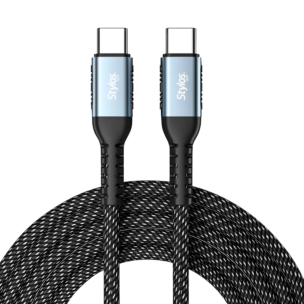 Cable De Carga Rápida Stylos STACC01B / USB C - USB C 2m / STACC01B