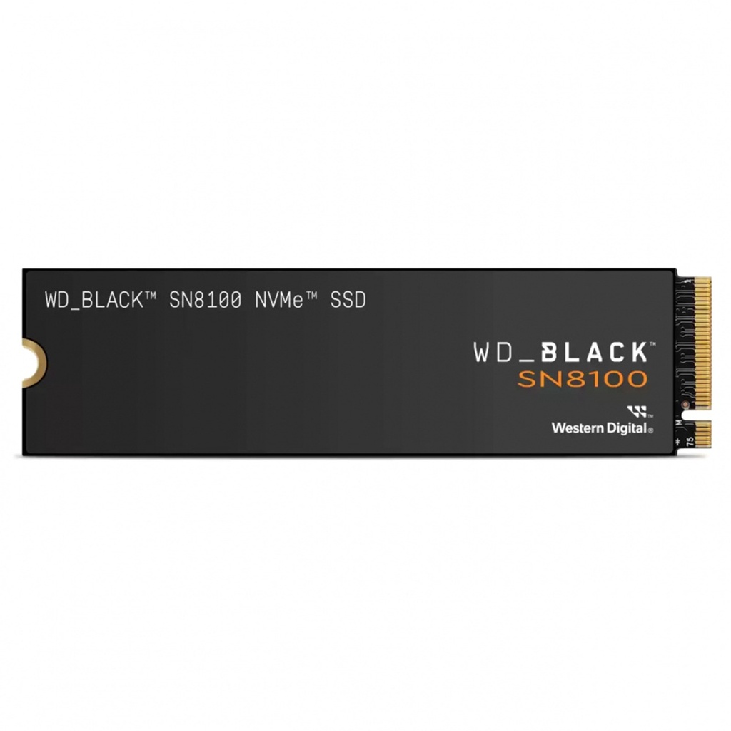 Unidad SSD WD WD Black SN8100 NVMe 1TB M.2 11000 MB/s Escritura 14900 MB/s Lectura PCI Express 5.0