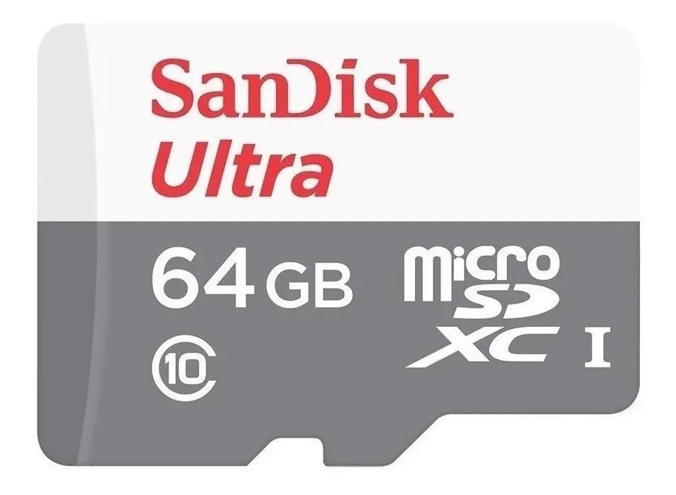 Memoria Flash SanDisk Ultra, 64GB MicroSDXC UHS-I Clase 10, con Adaptador