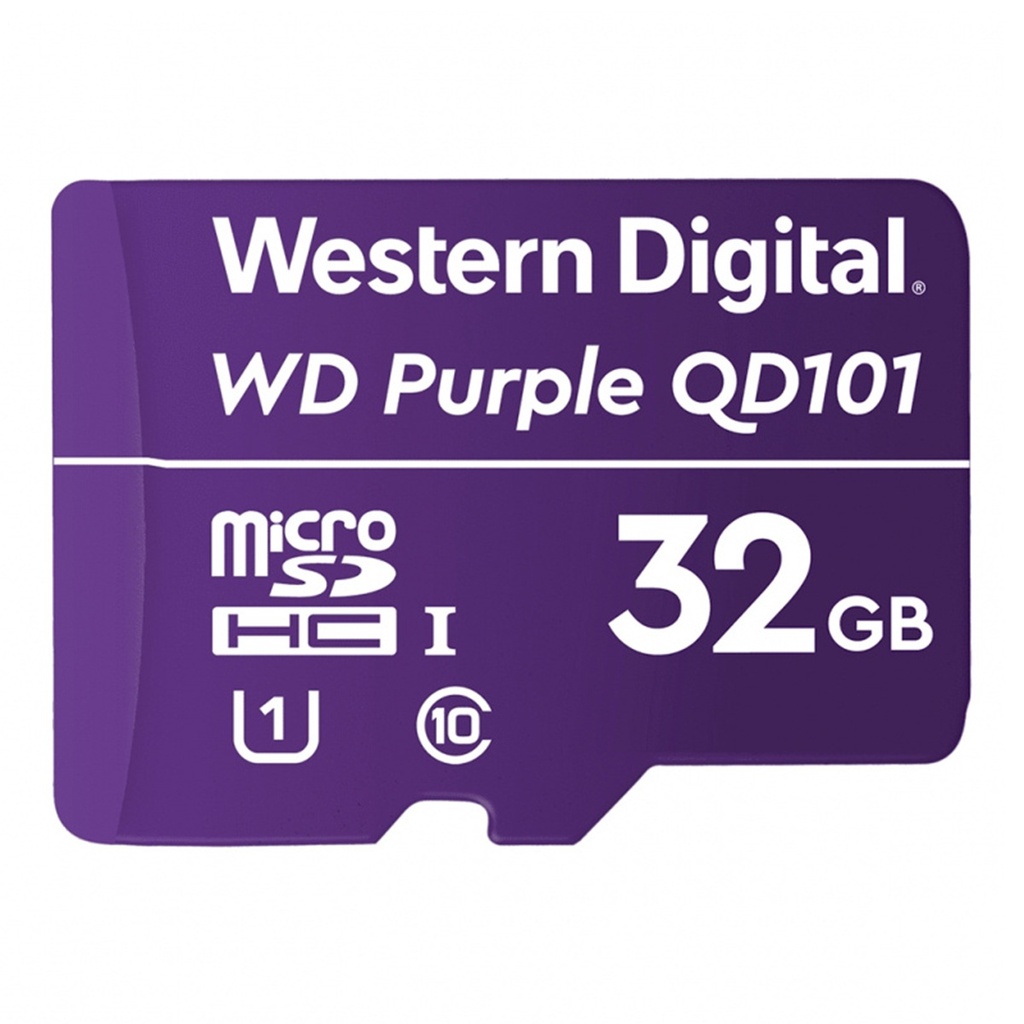 Memoria Micro SD Western Digital Purple 32GB UHS-i Videovigilancia 24/7