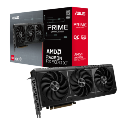 Tarjeta de Video ASUS AMD Radeon RX 9070 XT Prime OC, 16GB 256-bit GDDR6, PCI Express x16 5.0