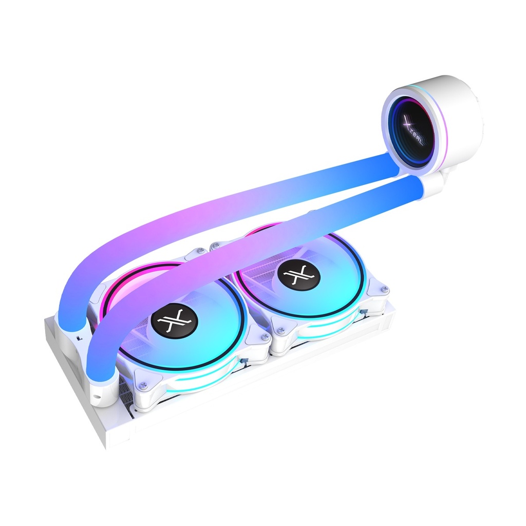 Enfriamiento Líquido Para CPU Xzeal XZ413 2x 120mm Hasta 1800RPM