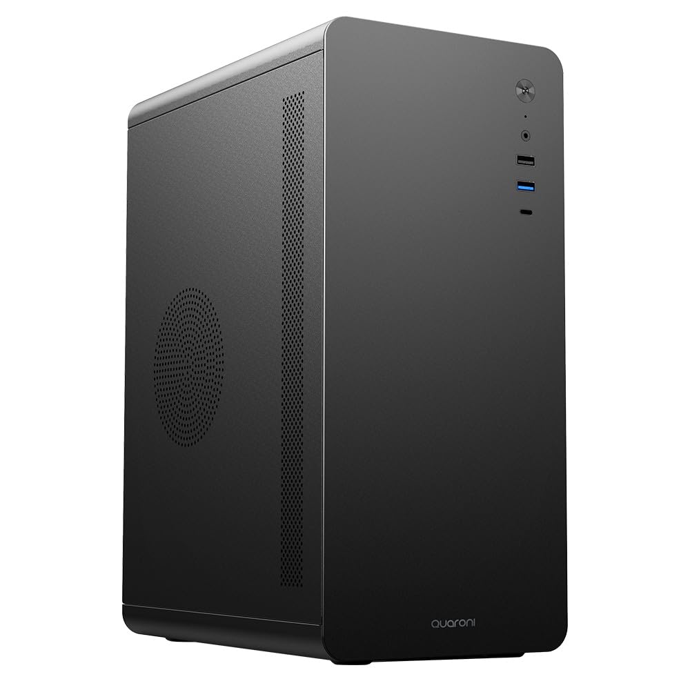 Gabinete micro torre quaroni micro atx, mini itx 2usb 2.0 front zigzag