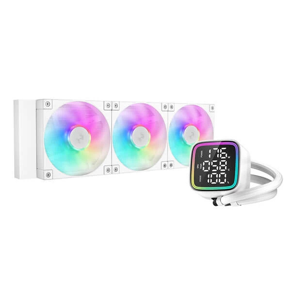 DeepCool LD360 WH Enfriamiento Líquido para CPU, 3x 120mm, hasta 2400RPM, Blanco