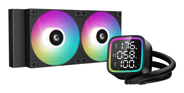 DeepCool LD240 Enfriamiento Líquido para CPU, 2x 120mm, hasta 2400RPM, Negro