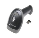 Lector de codigo de barras y qr nextep, inalambrico con base, negro, (ne-503i)