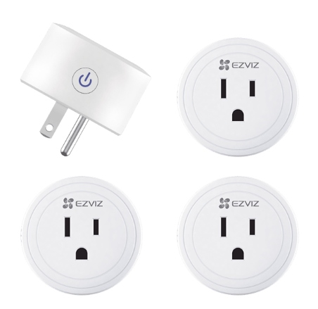 Ezviz Smart Plug T30/K4, Wi-Fi, 4 Conectores, 1600W, 10A, 4 Piezas
