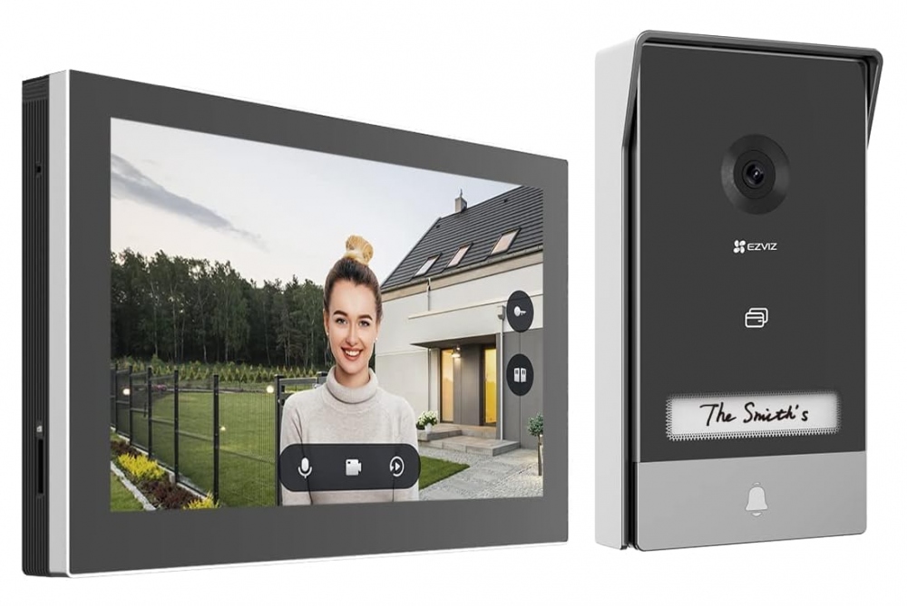 Ezviz Videoportero/Interfon HP7, 7", Altavoz, Alámbrico, Negro/Gris