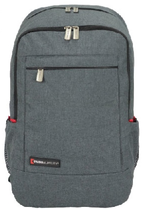 Swiss Mobility Mochila JONES-115GR de Poliéster para Laptop 15.6", Gris