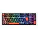 Teclado Gamer Mecánico Naceb Phyton LED RGB Switch Brown Inalámbrico RF Inalámbrico Español