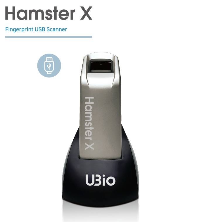 Lector biometrico de huella digital hamster x  inghrwntghamsterx  con conexión usb para integrarlo a una aplicación propia. n.p. hfdu06r -