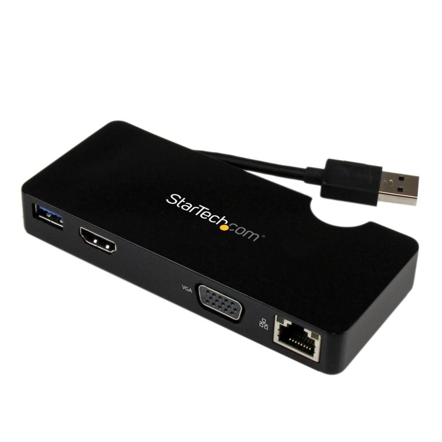 Replicador de puertos usb 3.0 de viajes con hdmi o vga - docking station para laptop - startech.com mod. usb3smdockhv