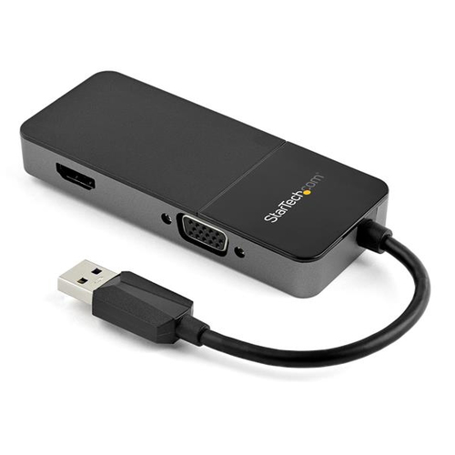 Adaptador de video externo usb 3.0 a hdmi y vga - 4k 30hz - tarjeta de video para mac y windows - multipuertos (usb32hdvga) - st