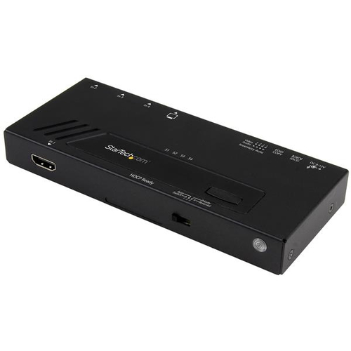 Switch conmutador automatico hdmi de 4 puertos - seleccion rapida 4k con deteccion automatica y control serial - startech.com mo
