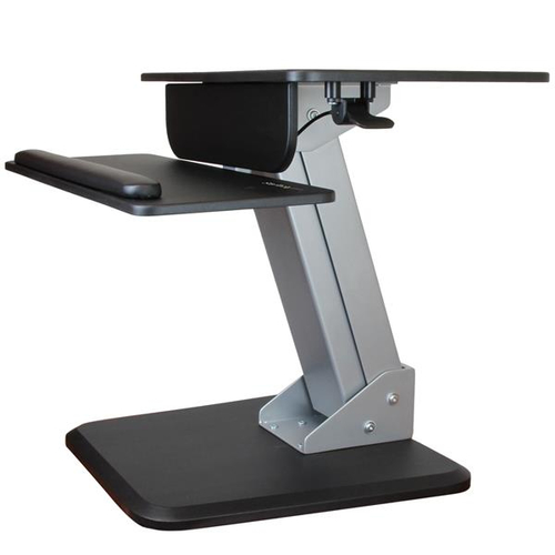 Brazo de soporte de pie y sentado - brazo ajustable de montaje en escritorio de pie o sentado para un monitor vesa de hasta 34 -