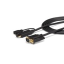 Cable de 3m convertidor activo hdmi a vga - adaptador 1920x1200 1080p - startech.com mod. hd2vgamm10