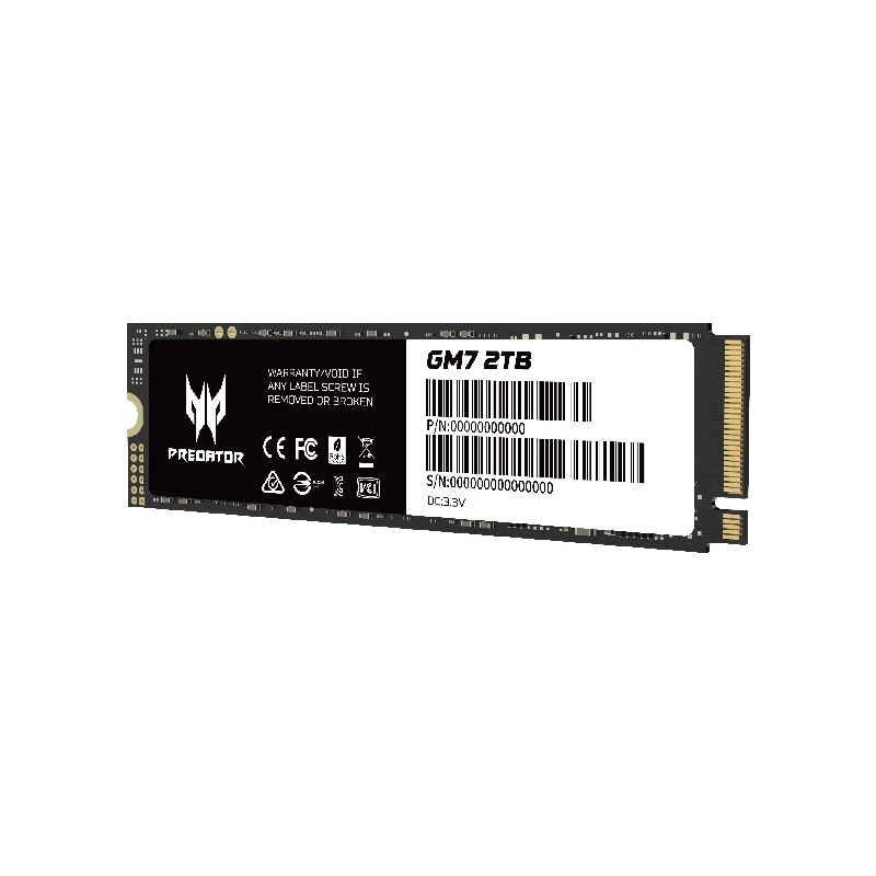 Unidad ssd m.2 predator 2tb bl.9bwwr.119 gm7 7200 mb/s