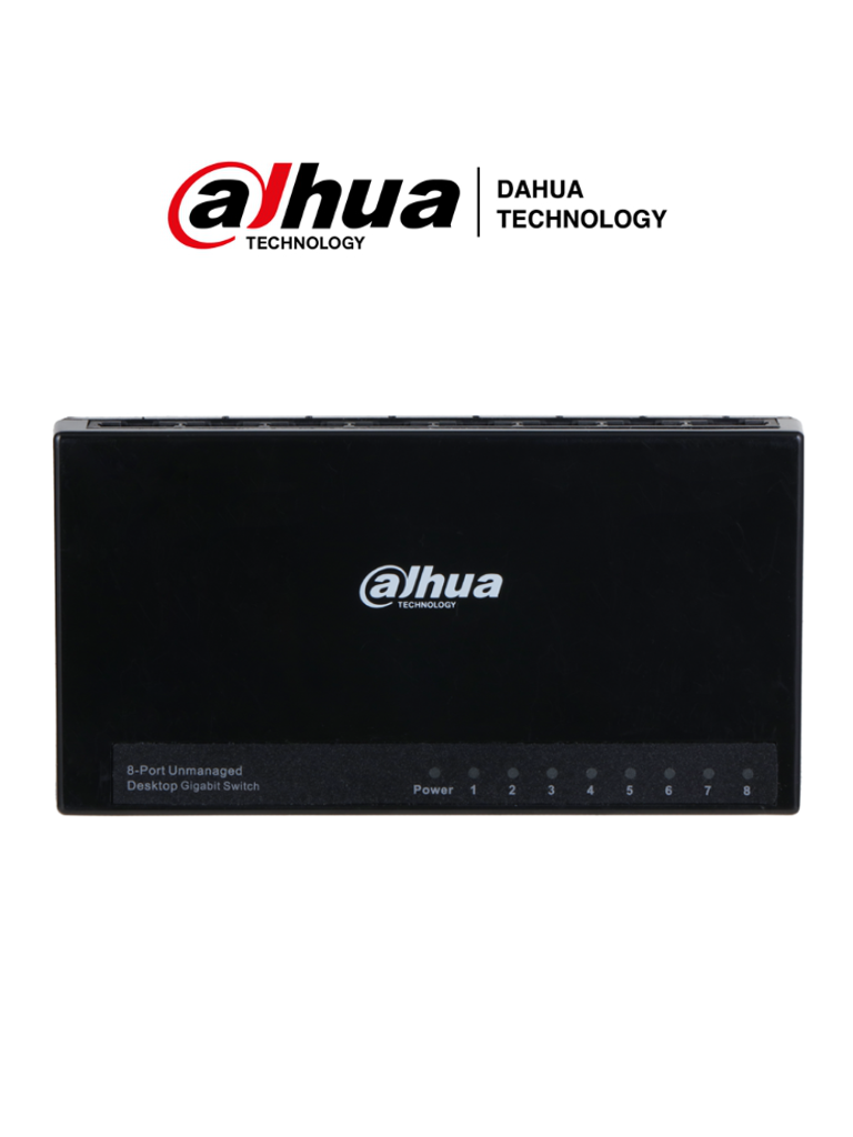 Switch Escritorio 8 Puertos Dahua DH-PFS3008-8GT-L Gigabit
