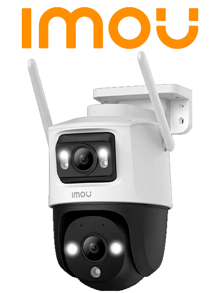 Camara imou ipc-s7xn-10m0wed crusier dua 10m/ camara ip pt dual wifi full color con lente fijo de 5mp + lente pt 5 mp. cuenta con 30 m de iluminacion nocturna y audio bidireccional con microfono y tecnologia imou sense.