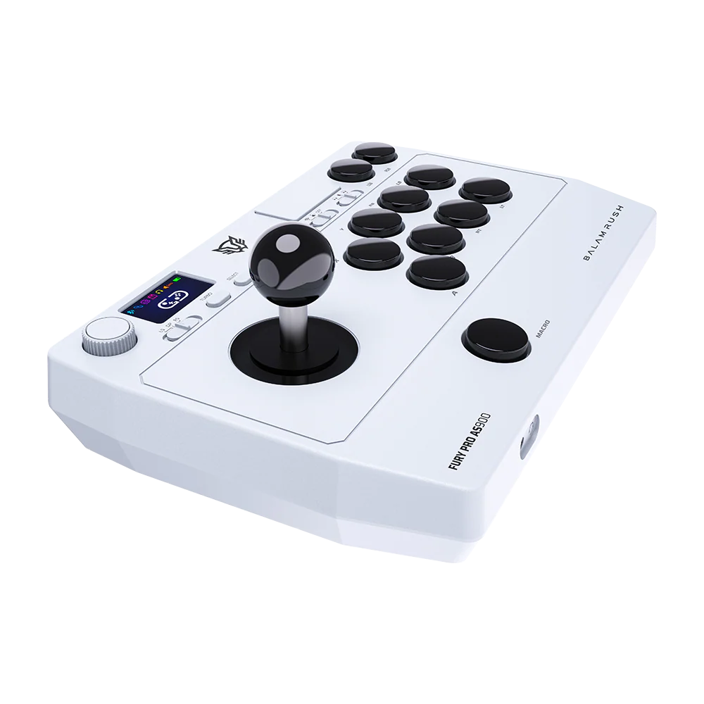 Control arcade balam rush fury pro as900 / bt 5.0 + alambrico blanco