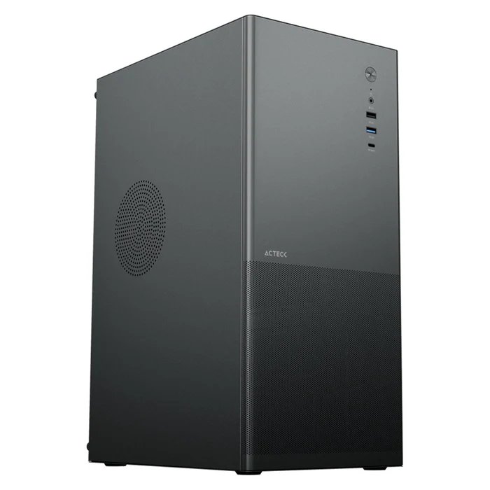 Gabinete acteck rex max gm757, media-torre, soporta atx/m-atx/mini-itx, sin fuente, negro