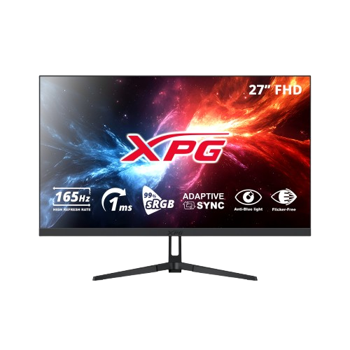 Monitor gamer xpg rift r27f6 lcd 27", 1920x1080 full hd, freesync, 165hz, hdmi/dp, negro