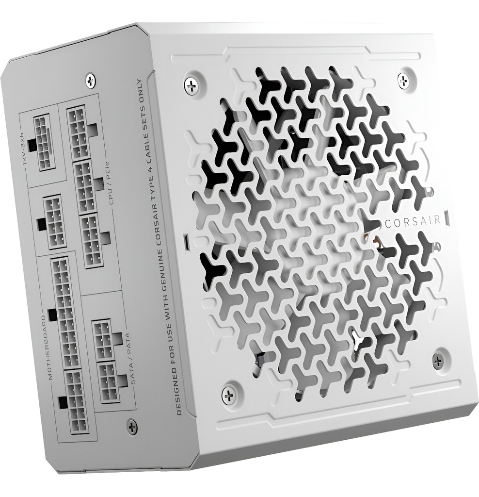 Fuente de poder corsair cp-9020294-na rm1000e full modular blanca gold