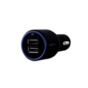 Cargador mobifree cargador de coche 2 puertos usb - negro