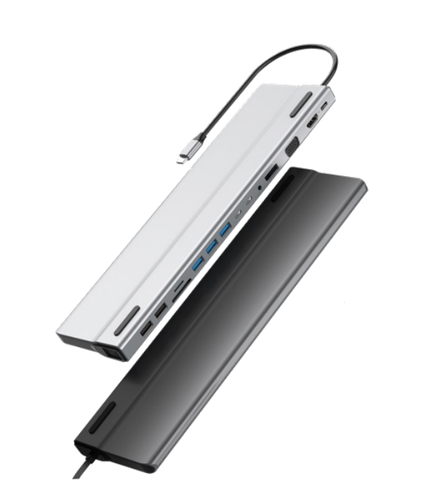 Docking station usb c 14 en 1 port x dh690 acteck ac-932950 - usb c