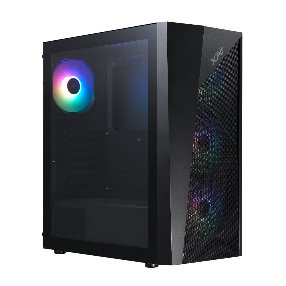 Gabinete XPG LANDER 500, Midi-Tower, ATX/Micro-ATX/Mini-ITX, USB 3.0, sin Fuente, 4 Ventiladores Instalados, Negro