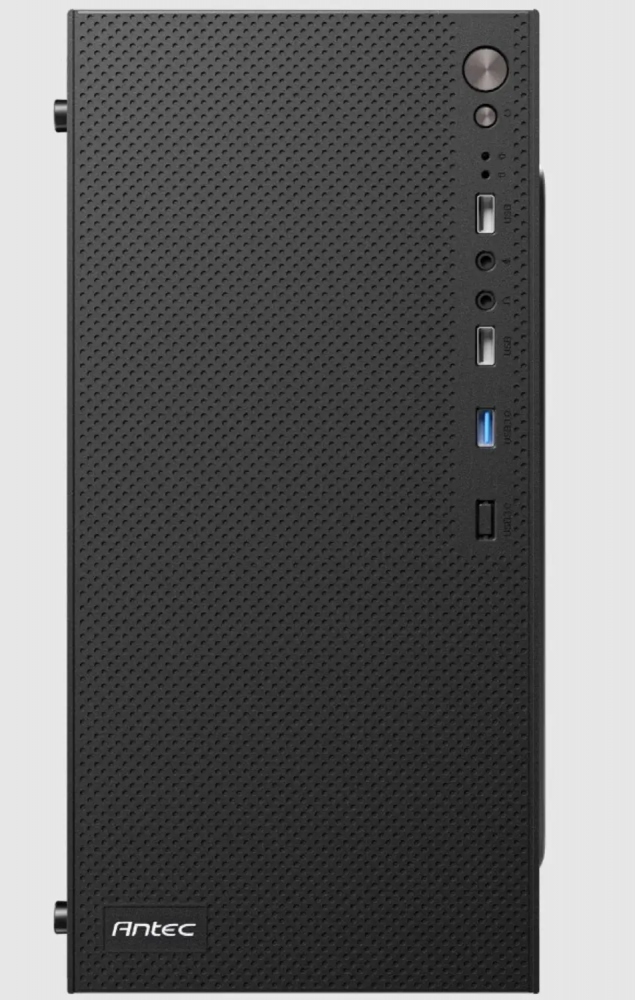 Gabinete Antec ST10M TG, Midi-Tower, ATX/Micro-ATX/ITX, USB 2.0/3.0, sin Fuente, 1 Ventilador Instalado, Negro