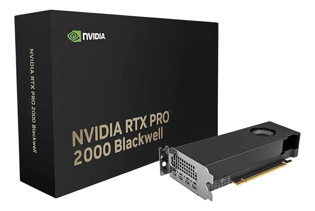Tarjeta de Video PNY NVIDIA RTX PRO 2000 Blackwell, 16GB 128-bit GDDR7, PCI Express x8 5.0