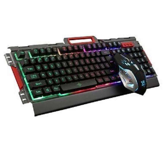 Kit Gamer De Teclado Y Mouse BRobotix 188533-2 Alámbrico USB Español