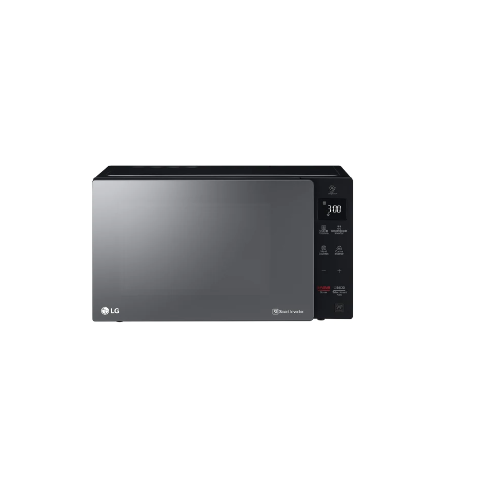 Horno microondas lg smart inverter neochef 1.5 pies easyclean negro/plata