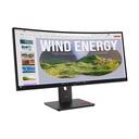 Monitor lenovo thinkvision t34wd-40 34" wqhd curvo 1500r con usb-c 100w y hub usb