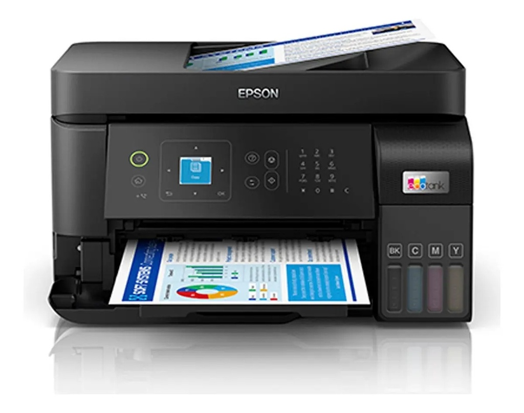 Multifuncional Epson EcoTank L5590, Color, Inyección, Tanque de Tinta, Inalámbrico, Print/Copy/Scan/Fax