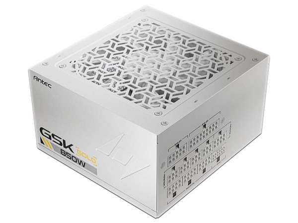Fuente De Poder Antec GSK850 White, 850w, 80 Gold Full Modular, ATX 3.1, Pcie 5.1, Blanco
