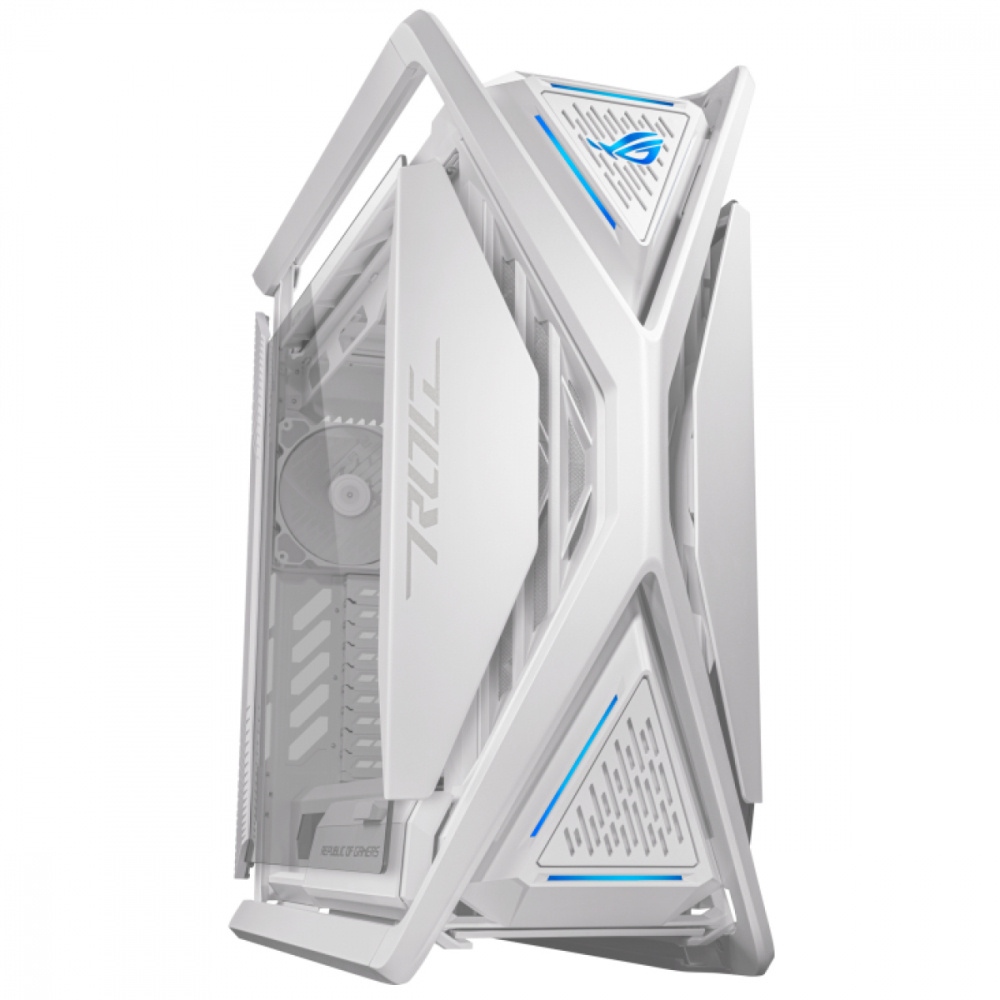 Gabinete ASUS ROG Hyperion GR701 con Ventana ARGB, Tower, EATX/ATX/Micro-ATX/Mini-ITX, USB 4.0/3.2, sin Fuente, 4 Ventiladores PWM Instalados, Blanco