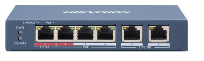 Switch poe+ / no administrable / 3 puertos 10/100 mbps 802.3 af/at (30 w) + 1 puerto 100 mbps hi-poe (60 w) / 2 puertos 10/100 m
