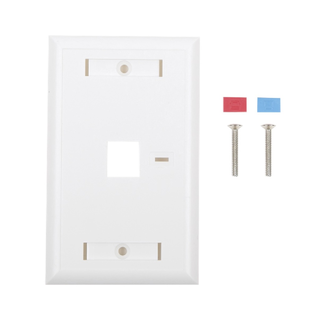 Placa de Pared LinkedPRO 1 Puerto Keystone Con Espacio Para Etiqueta
