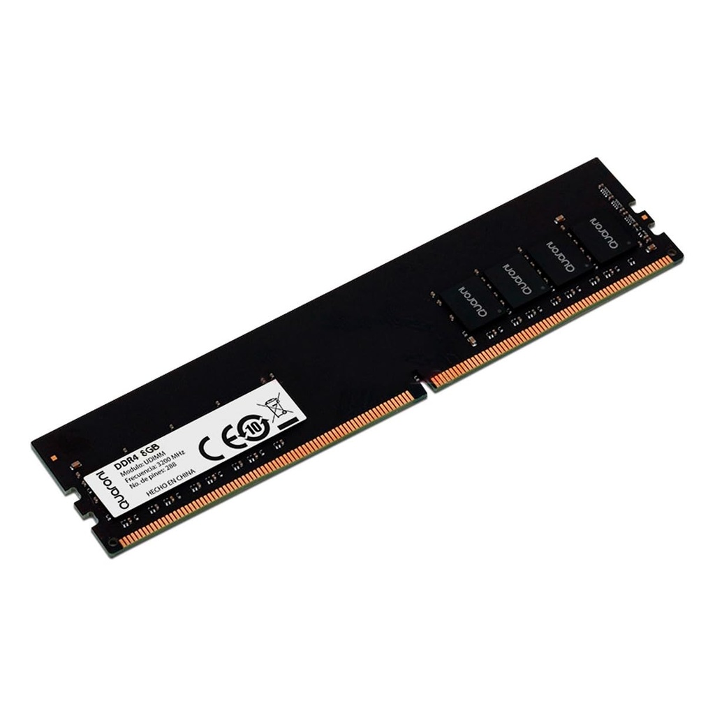 Memoria ram quaroni udimm ddr4 8gb 3200 mhz cl22 288pin 1.2v