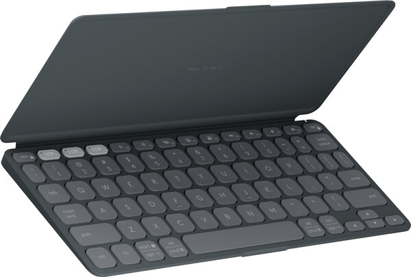 Teclado logitech keys to go 2 75%, inalambrico, bluetooth, gris