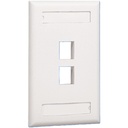 Placa De Pared Vertical Panduit NK2FEIY 2 Puertos NetKey