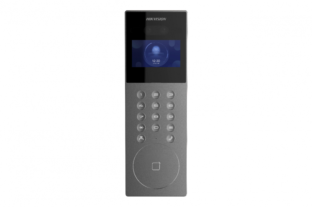 Videoportero ip multiapartamento con reconocimiento facial / llamada a app hikconnect  / protección ip65 / apertura por rostro, 