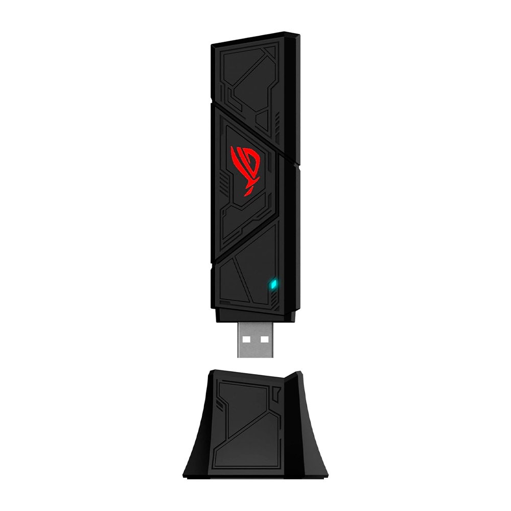 Adaptador de Red ASUS ROG USB-BE92 / WiFi 7 BE6500 / USB 3.2 / Dual Band / Gaming Adapter / MU-MIMO / WPA3 / USB-BE92