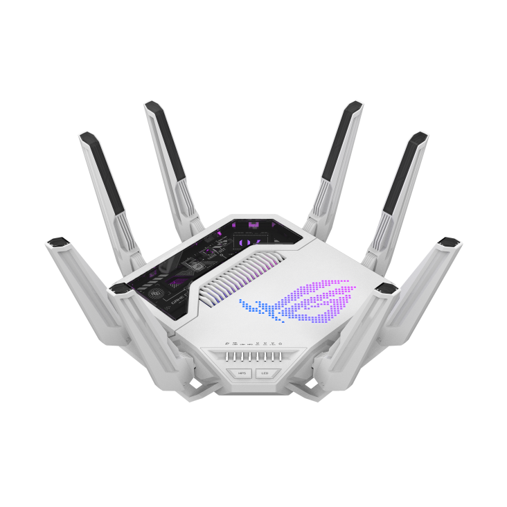 ASUS Router Gaming GT-BE19000AI MU-MIMO Firewall, Wi-Fi 7, 7 x RJ-45 11529 Mbit/s WLAN, Alámbrico/Inalámbrico, Triple Banda 2.4/5/6 GHz, 8 Antenas Externas
