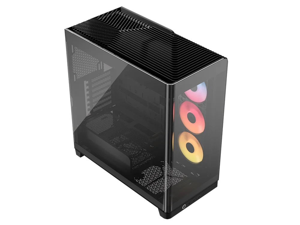 Gabinete Corsair CC-9011314-WW, Midi-Tower, Micro-ATX, USB 3.0, sin Fuente, 3 Ventiladores Instalados, Negro