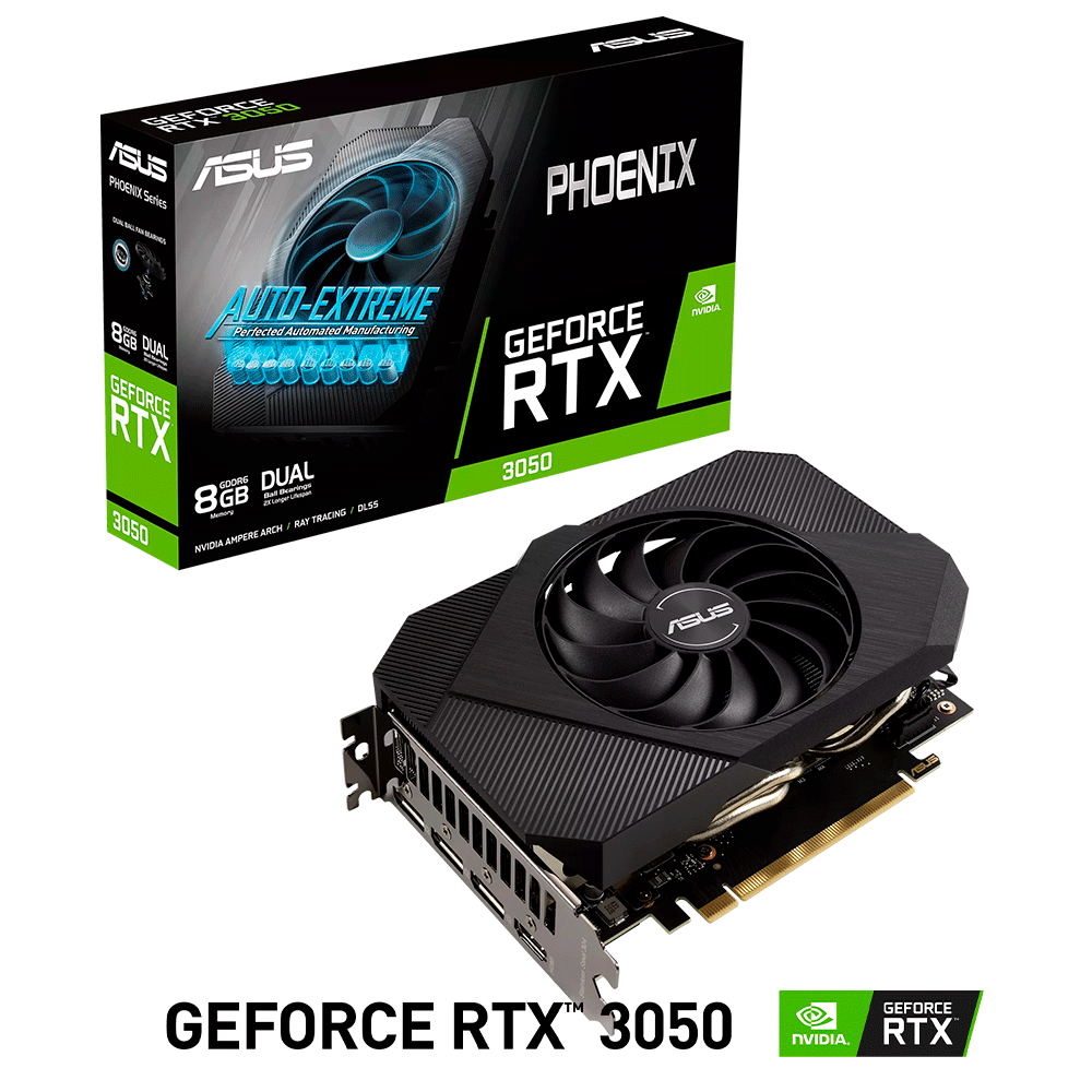 Tarjeta de Video Nvidia GeForce RTX 3050 / Asus Phoenix / PH-RTX3050-8G