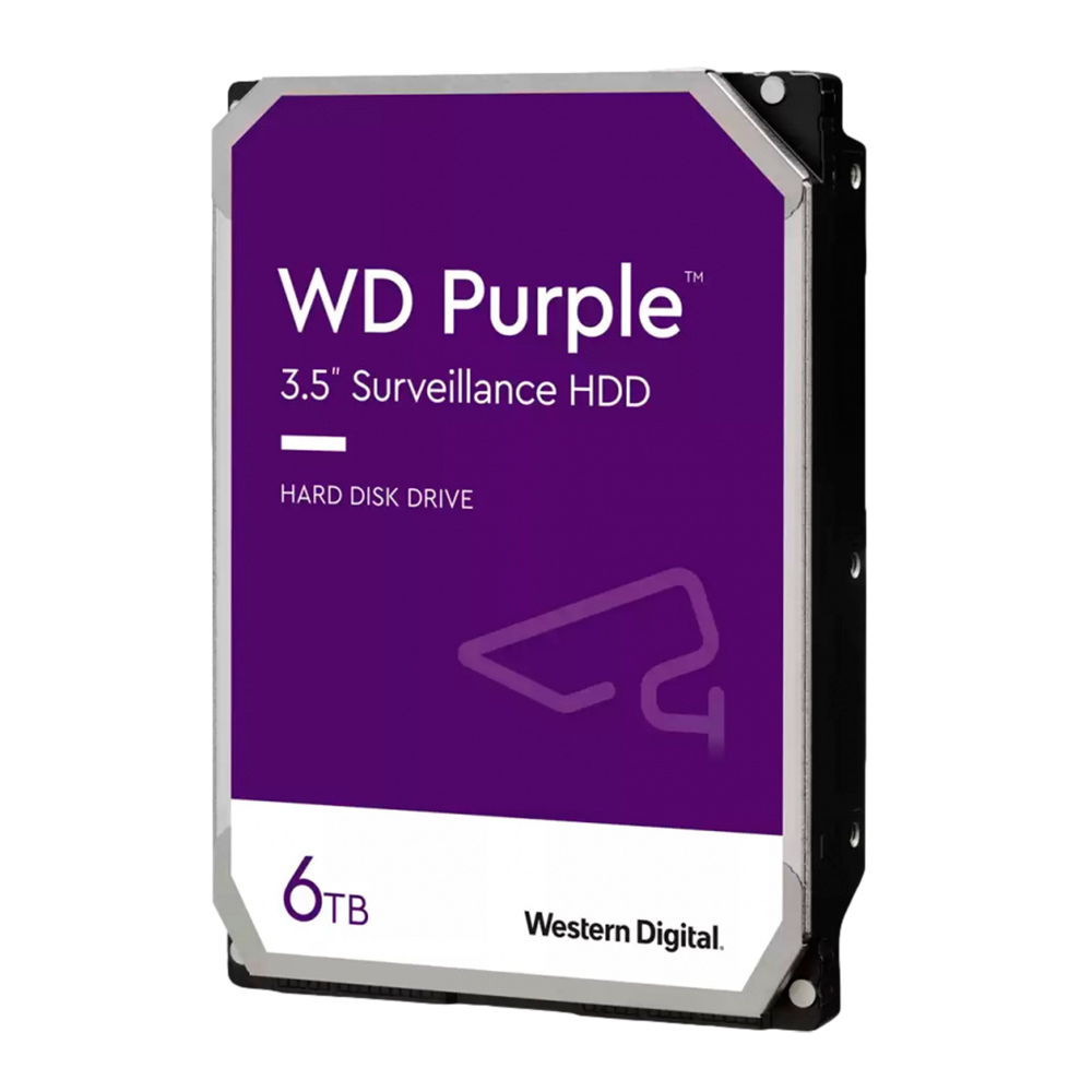 Disco Duro para Videovigilancia Western Digital WD Purple Surveillance 3.5", 6TB, SATA III, 6 Gbit/s, 5400RPM, 256MB Caché