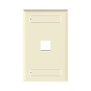 Placa De Pared Vertical Salida Para 1 Puerto Panduit Keystone Con Espacios Para Etiquetas